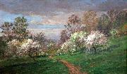 Jasper Francis Cropsey Apple Blossoms oil painting artist